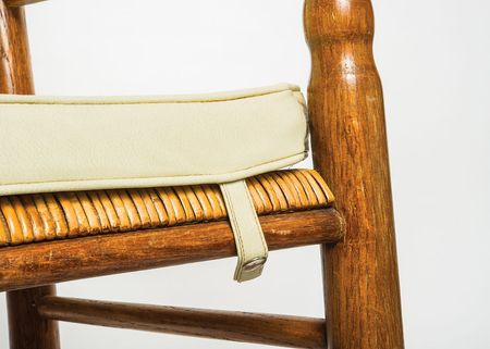 Lot #231 John F. Kennedy Official Replica Rocking Chair and Mourning Fabric - Image 2