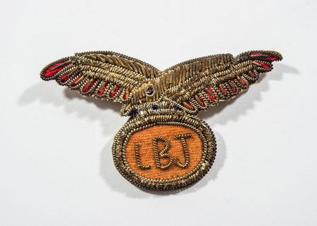 Lot #252 Lyndon B. Johnson’s Metallic Eagle Wings - Image 1