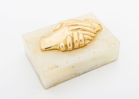 Lot #248 Lyndon B. Johnson’s Paperweight and Stamp Dispenser - Image 2