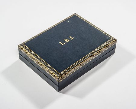 Lot #246 Lyndon B. Johnson’s Blue Leather Box - Image 1