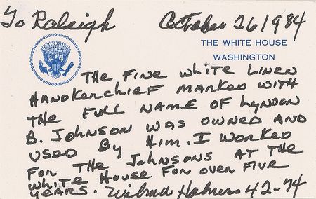 Lot #251 Lyndon B. Johnson?s Handkerchief - Image 3