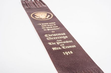 Lot #151 Harry S. Truman 1948 Christmas Gift  - Image 1