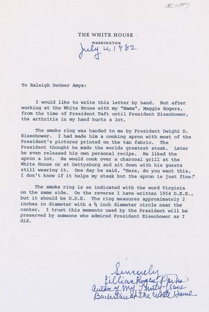 Lot #197 Dwight D. Eisenhower’s Smoke Ring - Image 2