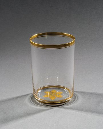 Lot #203 Dwight D. Eisenhower’s Gold Trim Glass - Image 1
