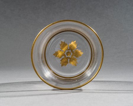 Lot #203 Dwight D. Eisenhower’s Gold Trim Glass - Image 2