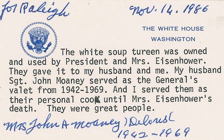 Lot #207 Dwight D. Eisenhower’s Soup Tureen - Image 2