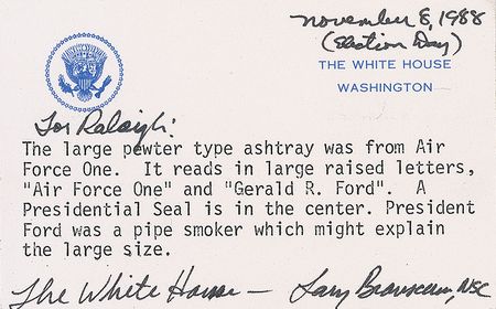 Lot #266 Gerald Ford’s Air Force One Ashtray - Image 2