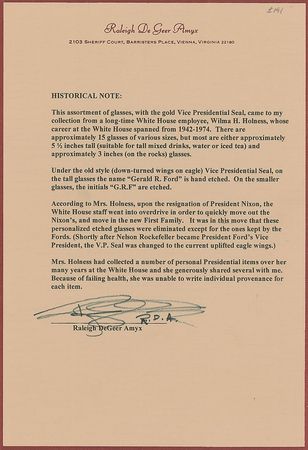 Lot #265 Gerald Ford?s Vice Presidential Glasses - Image 2