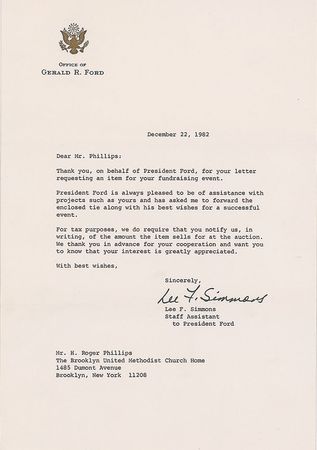 Lot #271 Gerald Ford?s Green Tie - Image 4