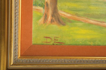 Lot #171 Dwight D. Eisenhower’s Original Painting of His 1944 London Home - Image 2