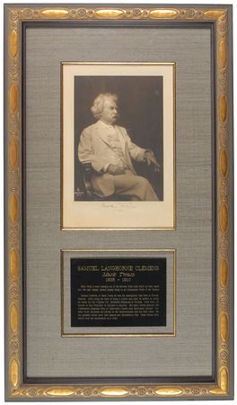 Lot #355 Samuel L. Clemens Signed Photograph - Image 1
