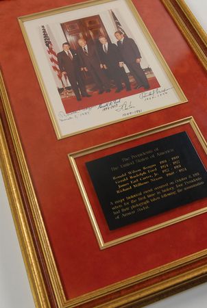 Lot #282 Four Presidents Signed Photograph - Image 3