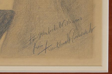 Lot #86 Franklin D. Roosevelt Signed Original Artwork - Image 3