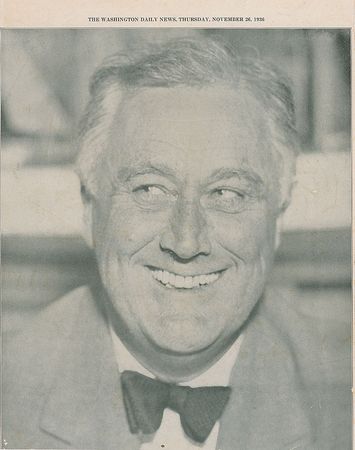 Lot #86 Franklin D. Roosevelt Signed Original Artwork - Image 7