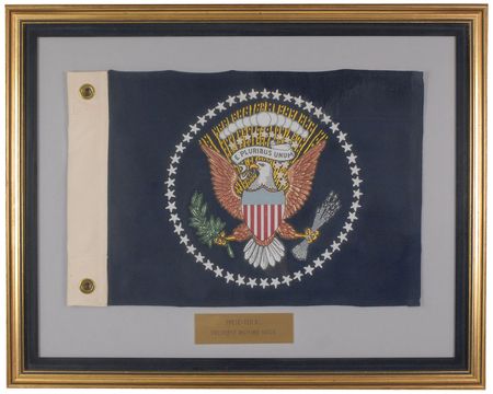 Lot #254 Richard Nixon and John F. Kennedy Sequoia Flag - Image 1