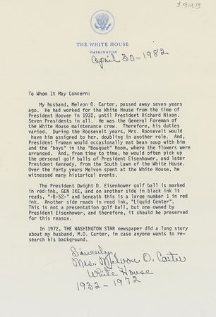 Lot #189 Dwight D. Eisenhower?s Golf Ball - Image 4