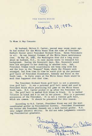 Lot #259 Richard Nixon?s Golf Ball - Image 3