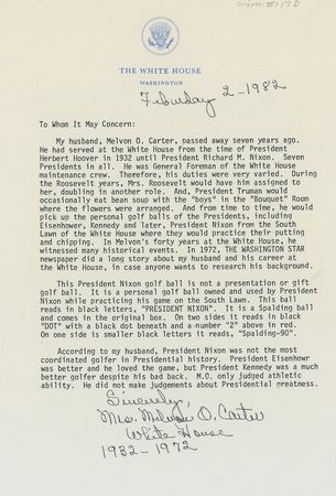Lot #260 Richard Nixon’s Golf Ball - Image 3
