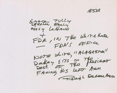 Lot #90 Franklin D. Roosevelt’s White Alabaster Donkey Straight From His Presidential Desk - Image 11