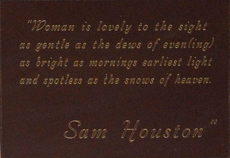 Lot #351 Sam Houston Autographed Quote Signed - Image 4