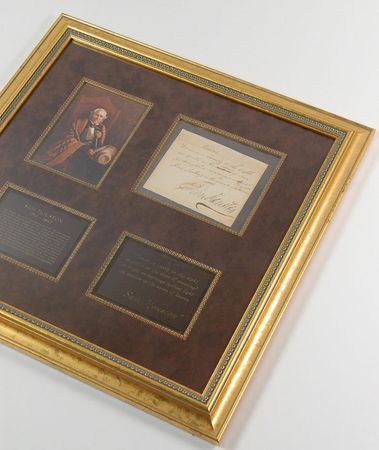 Lot #351 Sam Houston Autographed Quote Signed - Image 5