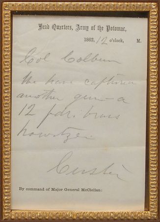 Lot #352 George A. Custer Battlefield Communication - Image 2