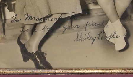 Lot #88 Shirley Temple Signed Photograph Inscribed to Eleanor Roosevelt  - Image 3