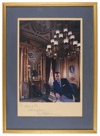 Lot #236 Lyndon B. Johnson Signed Photograph - Image 1