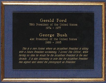 Lot #268 Gerald Ford and George Bush Signed Photograph - Image 3