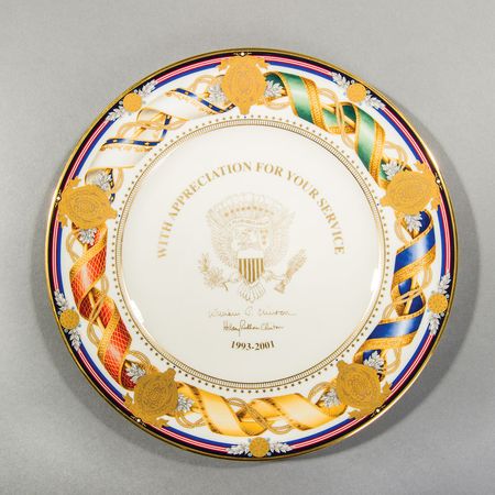 Lot #345 Bill Clinton Appreciation Plate - Image 1
