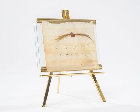 Lot #1 John Adams’s Lock of Hair