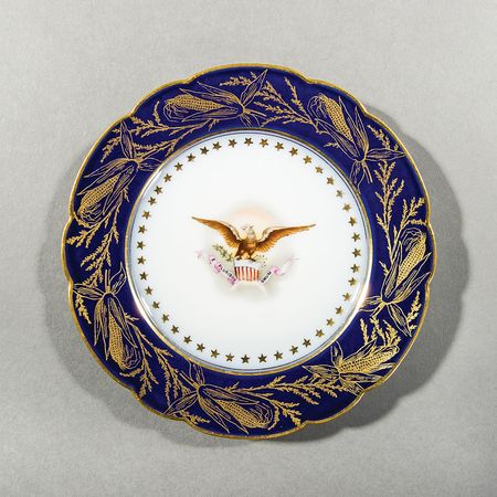 Lot #333 Benjamin Harrison Official White House China Plate - Image 1