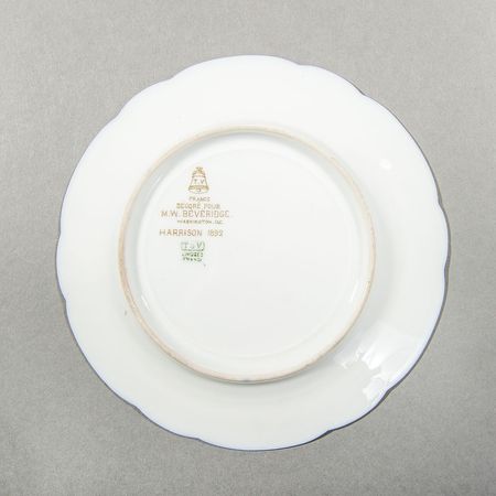 Lot #333 Benjamin Harrison Official White House China Plate - Image 2