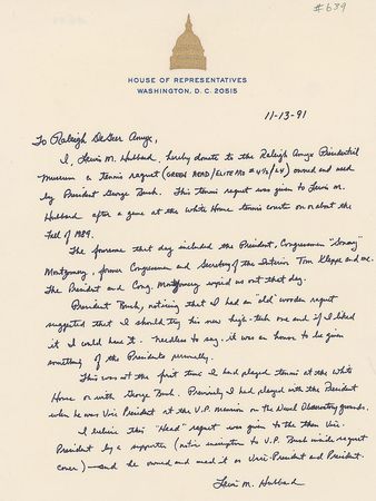 Lot #306 George Bush’s Tennis Racket - Image 4