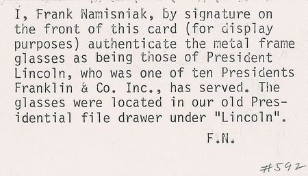 Lot #3 Abraham Lincoln?s Eyeglasses - Image 16