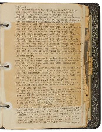 Lot #110 Franklin D. Roosevelt: Mabel Bachelder Diary - Image 2