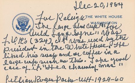 Lot #138 Franklin D. Roosevelt’s Blue Cup - Image 3