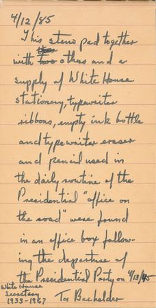 Lot #95 Franklin D. Roosevelt White House Writing Materials - Image 4
