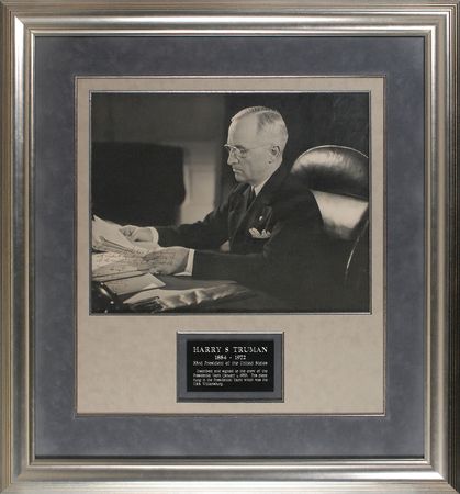 Lot #148 Harry S. Truman Signed Photograph - Image 1