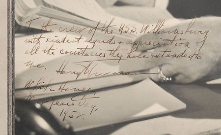 Lot #148 Harry S. Truman Signed Photograph - Image 2