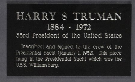 Lot #148 Harry S. Truman Signed Photograph - Image 3