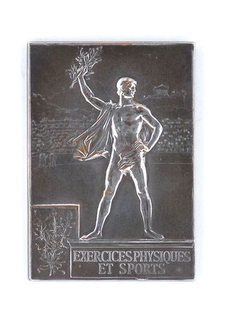 Lot #368 Paris Olympics 1900 Silvered Bronze Winners Medal - Image 2