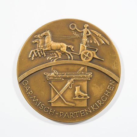 Lot #431 Garmisch Olympics 1936 Bronze Winners Medal - Image 1
