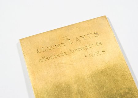 Lot #372 Official 1900 Jury Gold Plaque - Image 2