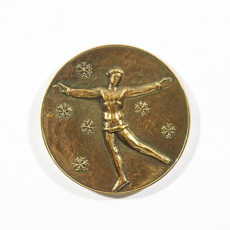 Lot #415 St. Moritz Olympics 1928 Bronze Winners Medal - Image 1
