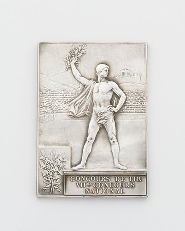 Lot #367 Paris Olympics 1900 Silvered Bronze Winners Medal - Image 1