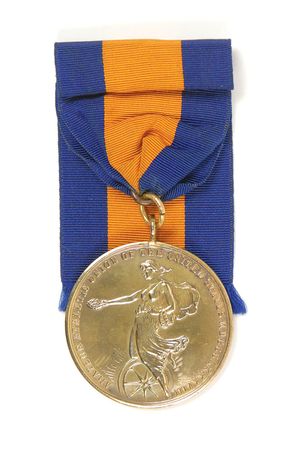 Lot #399 R. Earl Johnson’s Amateur Athletic Union Cross Country 1922 Medal - Image 1