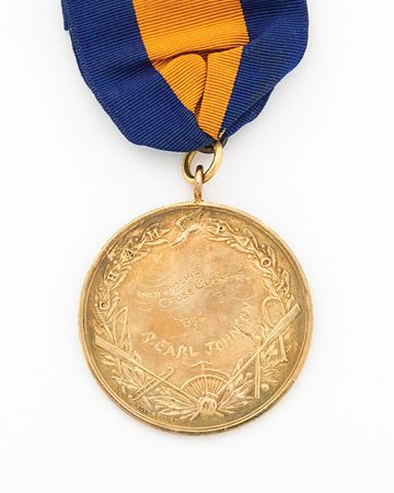 Lot #399 R. Earl Johnson’s Amateur Athletic Union Cross Country 1922 Medal - Image 2