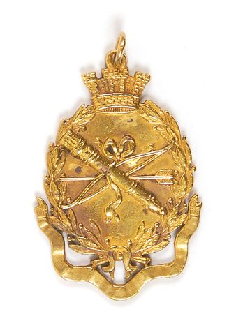 Lot #397 Belgium Olympics 1920 Gold Winners National Medal - Image 1