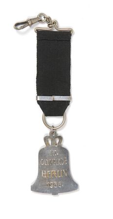 Lot #428 Berlin Olympics 1936 Silver Watch Fob - Image 2